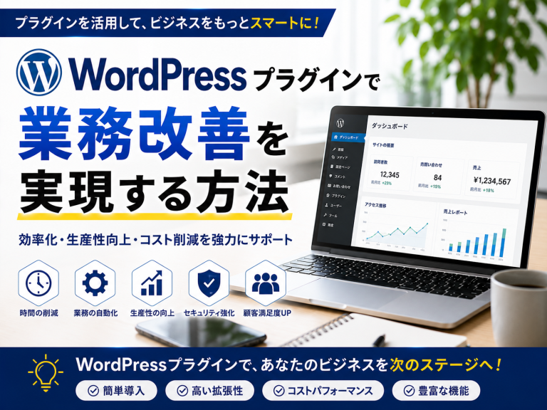 WordPressプラグインで業務改善を実現する方法