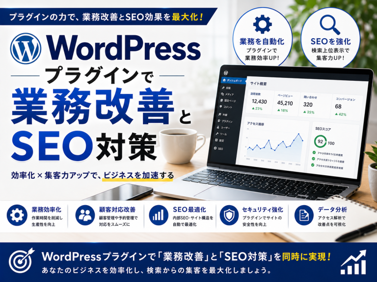 WordPressプラグインで業務改善とSEO対策