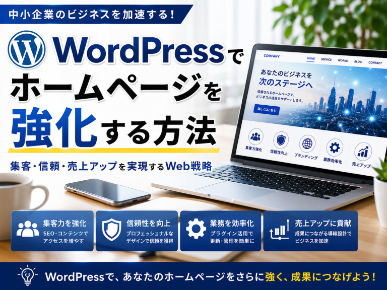 WordPressでホームページを強化する方法